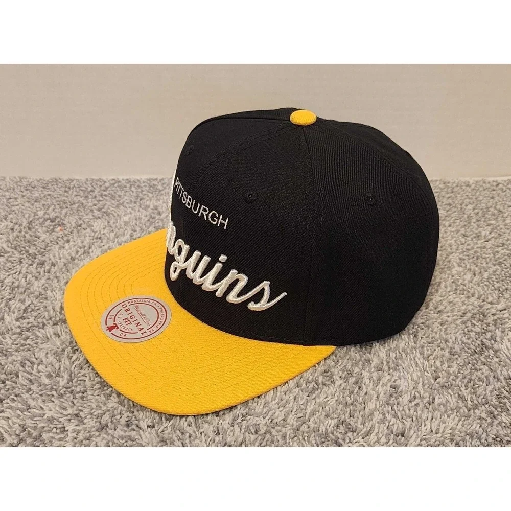 Mitchell & Ness Pittsburgh Penguins Hockey NHL Adjustable Snapback Hat Cap NEW